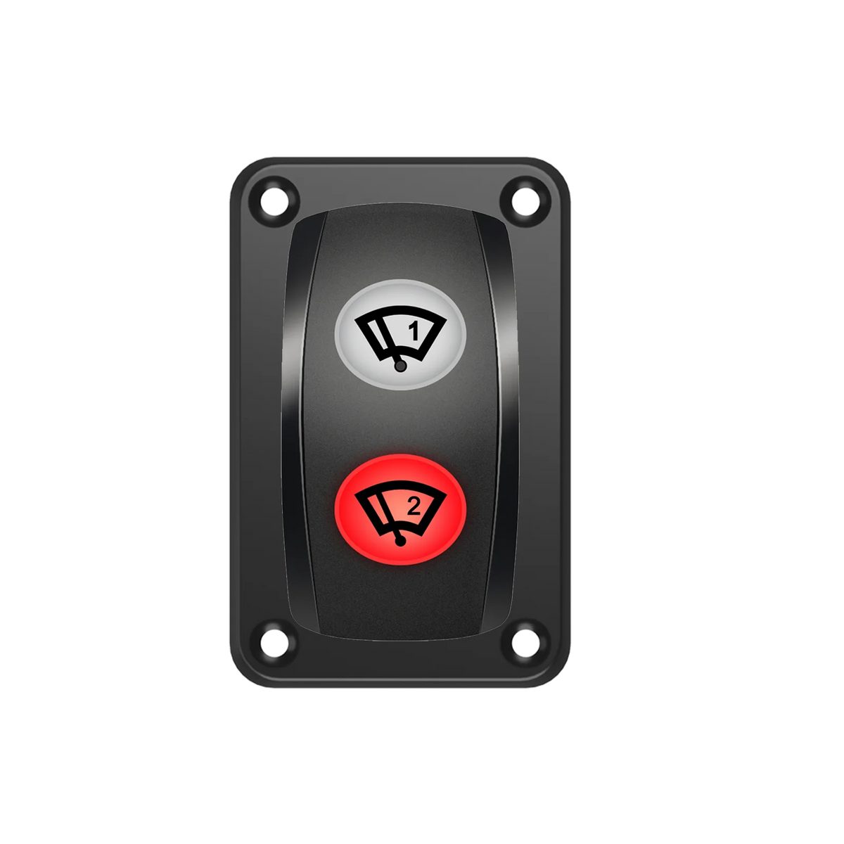 WINDSHIELD WIPER Rocker Switch DPDT 3 Position 2 In 1 Window Washer Switch 12V 20A Waterproof for CARS BOAT BUS RV SUV ATV UTV