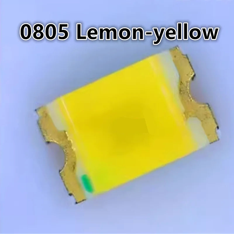 Highlight 0603 0805 1206 2835 SMD LED, Lemon-yellow, 3V Light Emitting Diode Lamp Beads