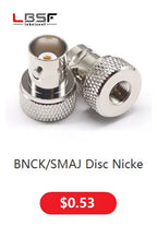 BNC female to SMA female disc BNC/SMA-KK is suitable for Motorola walkie-talkie antenna adapter