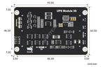 Raspberry Pi 5 UPS 5V5A Power Supply Expansion Board I2C Uninterruptible Power Module Also Anti-reverse connection For Pi4B