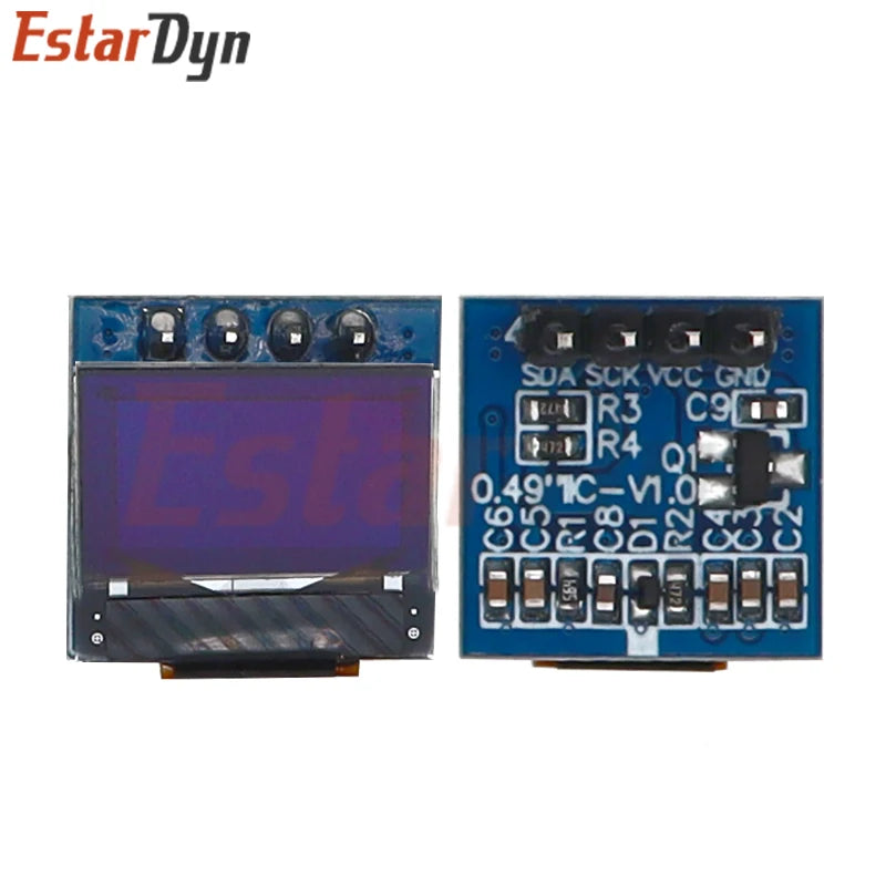0.49 Inch OLED Display LCD Module White 0.49" Screen 64x32 I2C IIC Interface SSD1306 Driver for AVR STM32