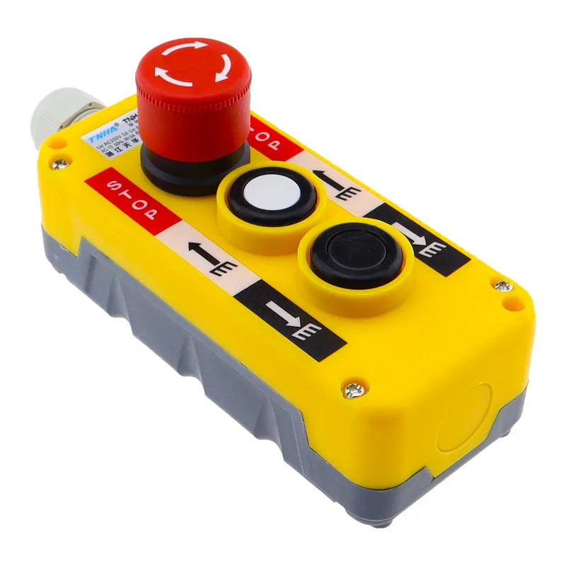Waterproof Industrial Push Button Switch Emergency Stop Switch for Electric Crane Hoist Pendant Control Station