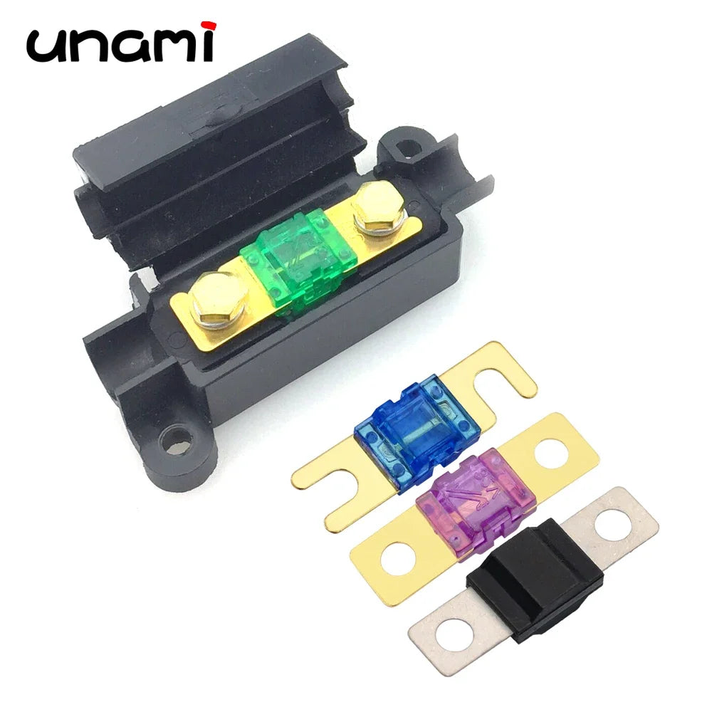 ANS Fuse Holder Safety Plate Base Car Carrier Bolt-on Blade Midi Fuse Box 20A 30A 40A 50A 60A 70A 80A 100A 125A 150A 175A 200A