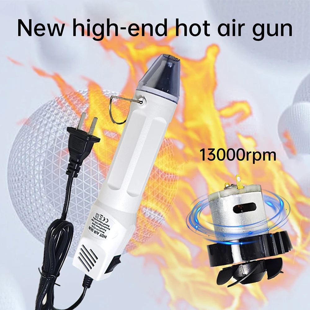 220V Hot Air Gun Electric Hot Dryer Mini Heat Gun 300W DIY Welding Blower For Crafts Shrink Tubing Car Wrap Mobile Phone Repair