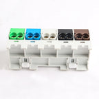 JINH DIN Rail Mount Stackable Hexagonal JHT3 Power Distribution Block Modular Heavy-Duty Cable Splicing Junction Box