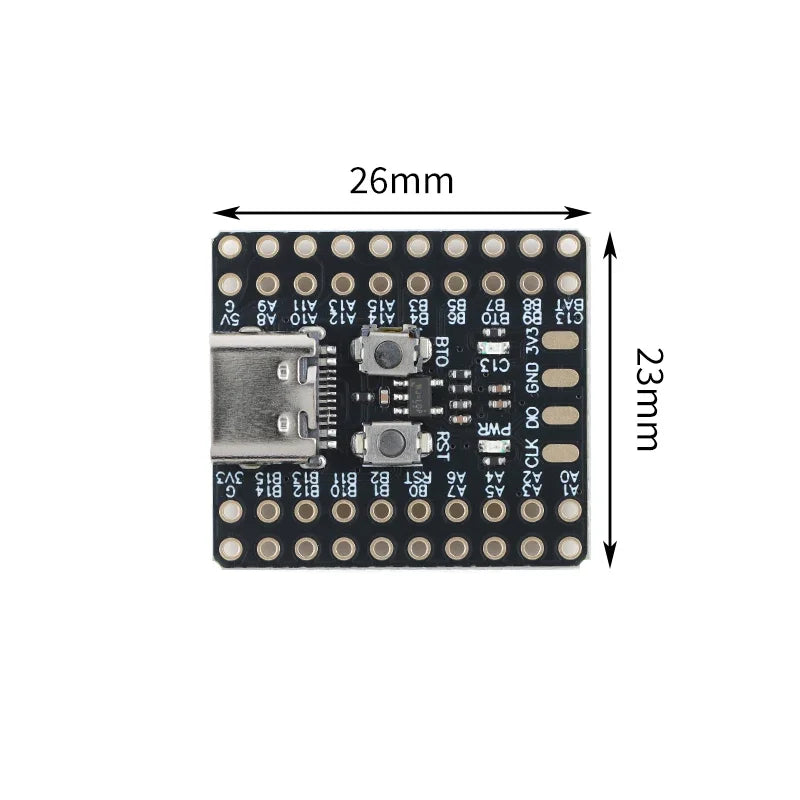 10pcs STM32F103C6T6/8T6_mini development board (without/with CH340) ARM 32-bit MCU system board