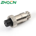 GX20 Aviation Connector 2/3/4/5/6/7/8 Pin Male Female Metal Plug Socket Push Pull Cable Connector Silver Plated Co