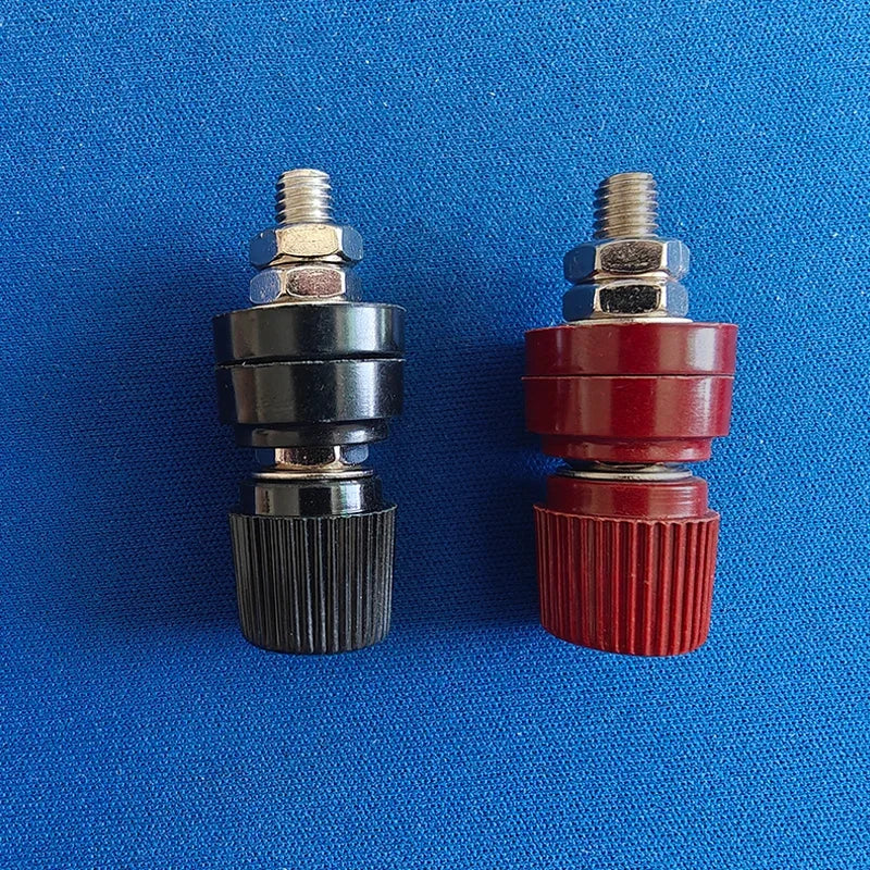 1Pcs Red Black 6mm Posts Terminal Blocks Power Supply Terminals M6 Welding Machine Inverter Post Connector