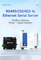 Serial Port Server RS485 To Ethernet CDSENET NE2-D11 DC 8-28V TCP/UDP Modbus MQTT HTTP DNS FOTA Remote Up DIN Rail Installation