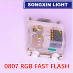 50pcs Flashing LED SMD Diode 0805 RGB Diodo Rainbow Alto Brilho Diod 0807 RGB Flash LED Color Changing fast slow flash