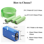 1 Meter Blue PVC Heat Shrink Tube Pack 18650 Lipo Battery Width 17mm ~ 350mm Insulated Film Wrap lithium Case Cable Sleeve