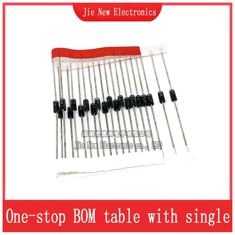 20PCS SB120 SB130 SB140 SB150 SB160 SB180 SB1100 SB1200 SB240 SB260  SB2100 SB2200 DIP Schottky Rectifiers