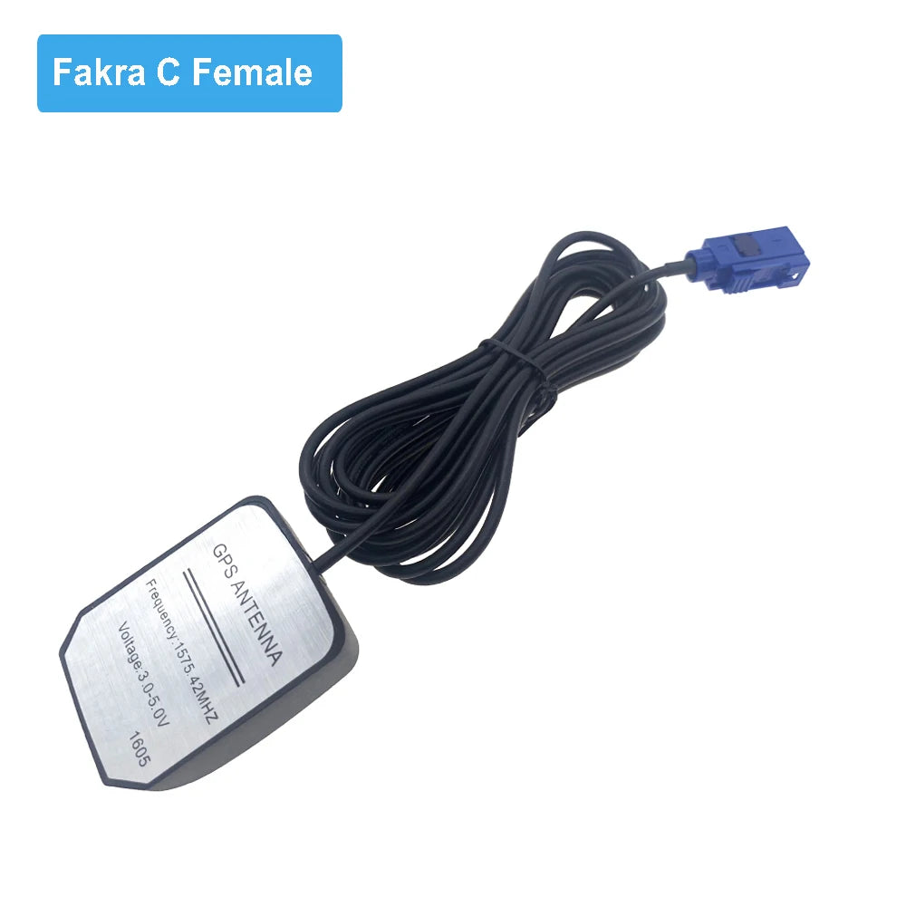 Car GPS Antenna Fakra C Female Right Angle Jack RG174 Cable GPS Position Locate Receiver Antenna Aerial Adapter 2M 3M 5M 7M