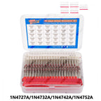600PCS 30Values 1W Zener Diode Kit 3V-47V Box for Electronics Voltage Regulation Projects 7V5 10V 16V 18V 22V 27V 43V 36V 33V