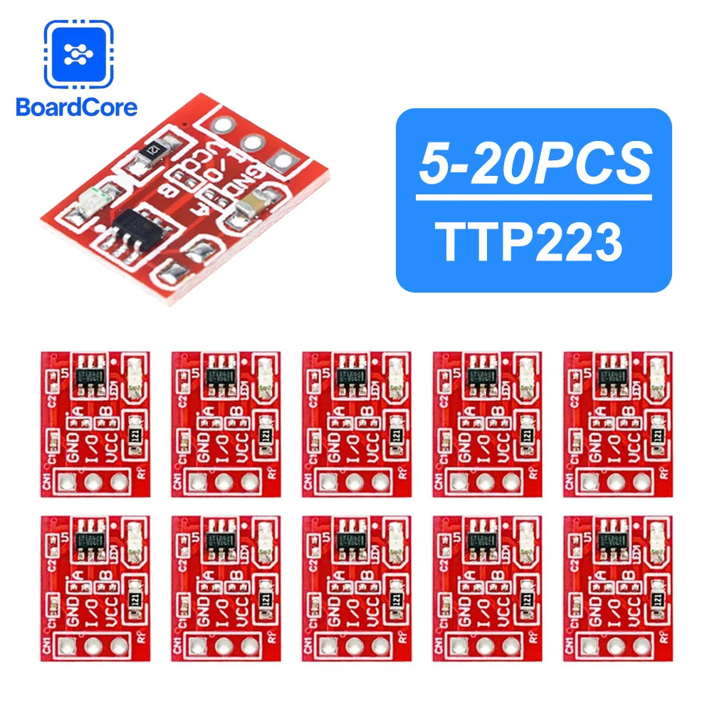 5/10/20PCS TTP223 Touch Button Module 2.5V-5.5V Self Locking Sensor for Arduino