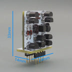 Fever fully discrete op amp module, low noise FET differential input high current output single and double op amp