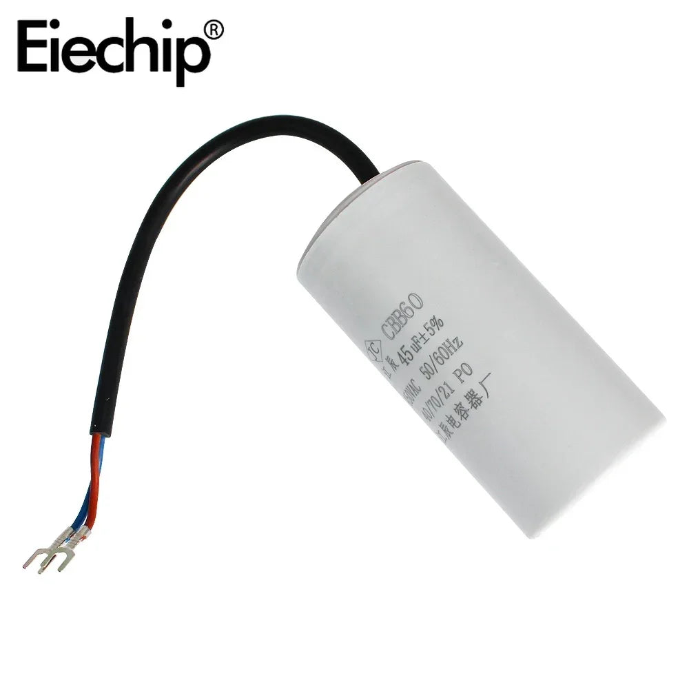 CBB60 450V Motor Run Capacitors AC Starting Capacitor 5% 3/4/5/6/8/10/12/14/15/16/18/20/25/30/40/45/50/60UF for Washing Machine