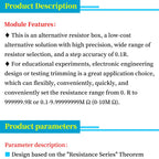 0.1R - 9999999R Programmable SMD Resistor Slide Resistor Board Step Accuracy 1R 1% 1/2 W Module
