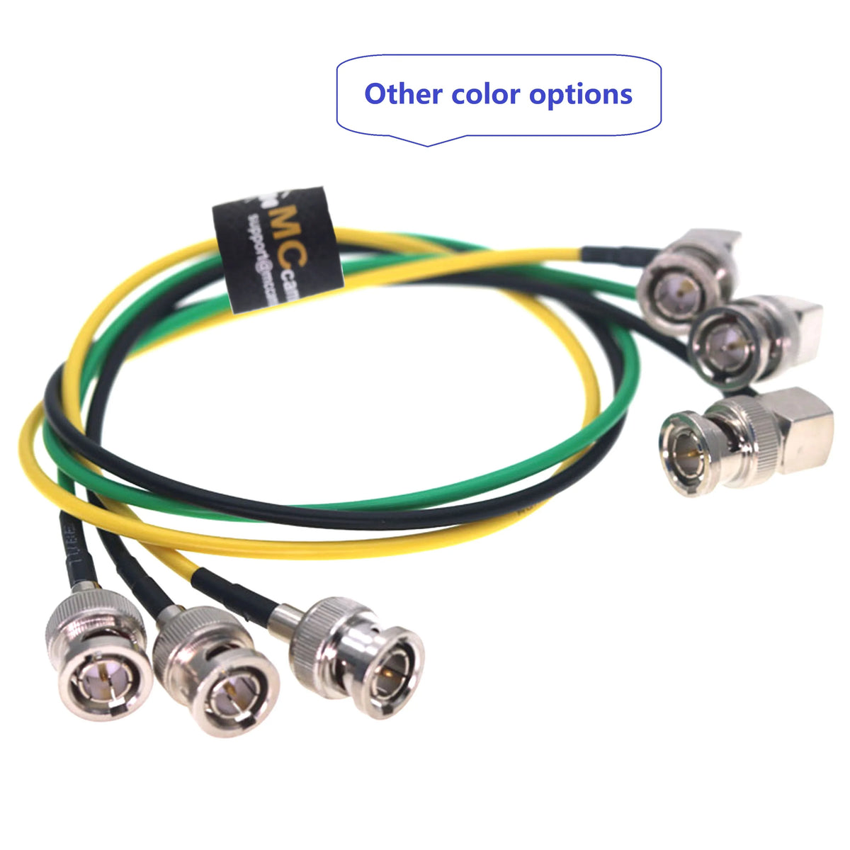 Coaxial BNC To BNC Cable Yellow Green Black 75ohm HD SDI Video Cable Male HD SDI Extension Cable for Monitor Camera SDI