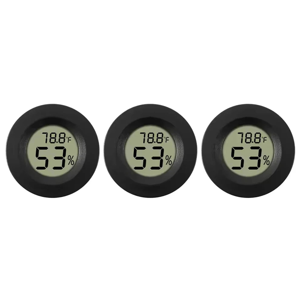 Mini Hygrometer Thermometer Fahrenheit or Celsius Meter Digital LCD Monitor Indoor Room Round Humidity Temperature Gauge