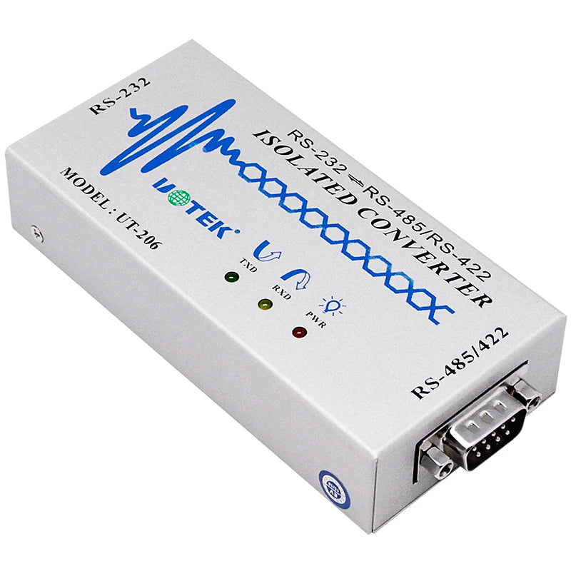 UOTEK RS-232 to RS-485/422 Optoelectronic Isolated Converter NO Delay RS232 RS485 RS422 Adapter UT-206