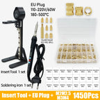 Heat Set Insert Press Tool Electric Soldering Iron Tip M2 M3 M4 M5 M6 M8 Thread Brass Inserts Nut Embedded Kit for 3d Printing