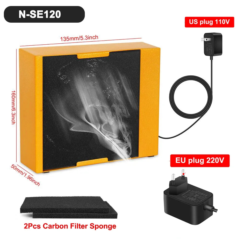 NEWACALOX 30W Solder Fume Extractor Smoke Absorber Remover Smoke Prevention Absorber DIY Working Fan for Soldering Station