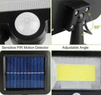 Solar Powered Wall Lights Outdoor Motion Sensor Lamp IP65 Waterproof Dusk To Dawn Sensor Light For Front Door Deck