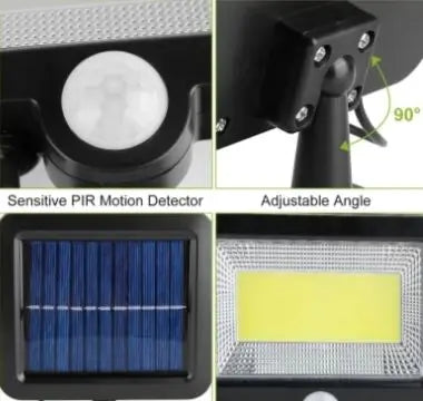 Solar Powered Wall Lights Outdoor Motion Sensor Lamp IP65 Waterproof Dusk To Dawn Sensor Light For Front Door Deck