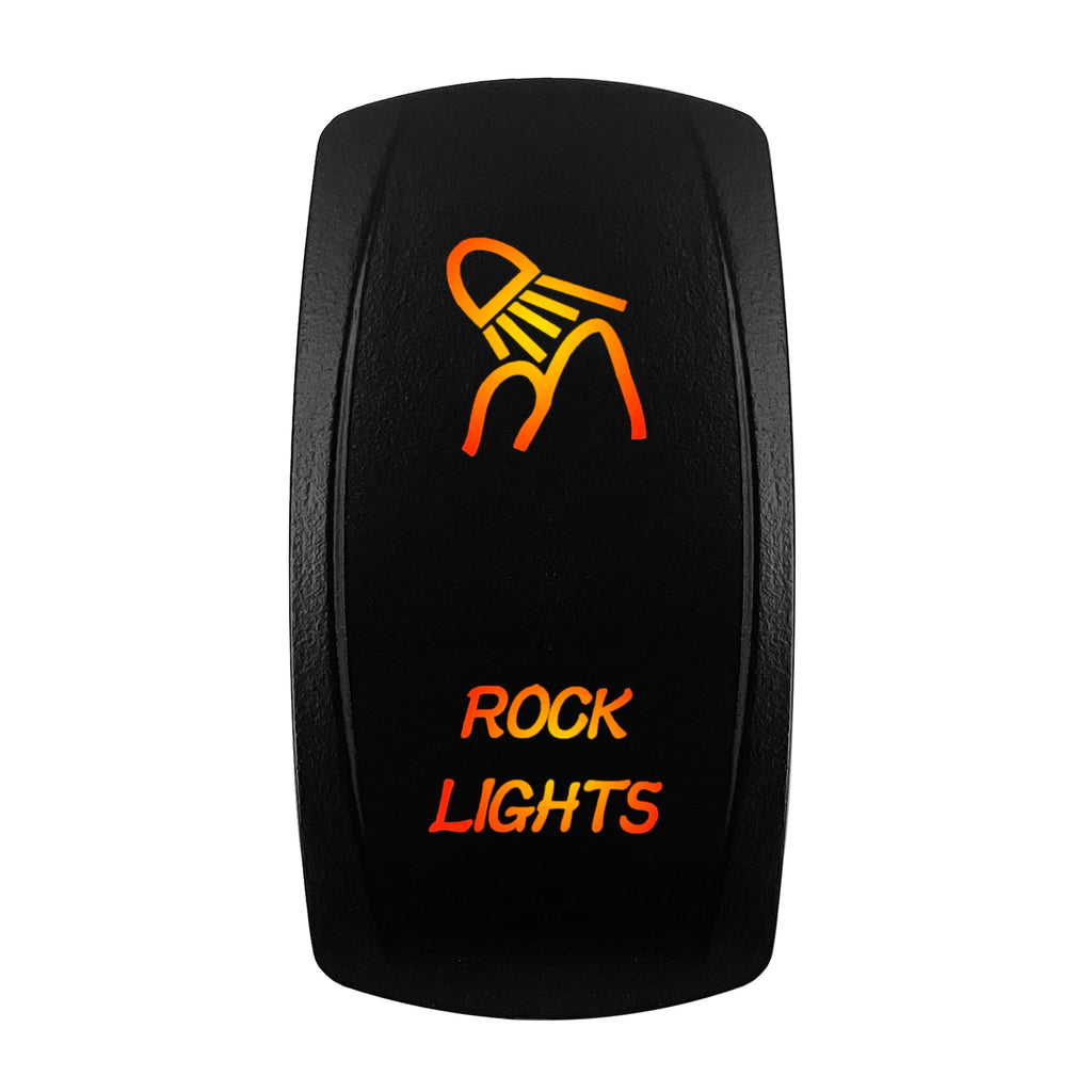 12V-24V Orange Led Rocker Switch Waterproof 20A Amber Light SPST DPDT Toggle Key for Car Boat ATV Camper Motorhome Auto Machine