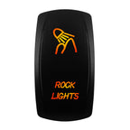 12V-24V Orange Led Rocker Switch Waterproof 20A Amber Light SPST DPDT Toggle Key for Car Boat ATV Camper Motorhome Auto Machine