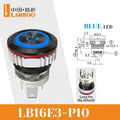 LANBOO 16mm High Current 16A High-Power Metal Push Button Switch 12V110V 24V 220V LED Light Latching