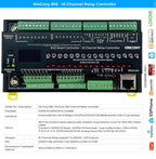Kincony B16 ESP32-S3 Smart Controller 16CH Relay Output 7CH 1-Wire GPIOs 4CH ADS1115 Analog Input ESPHome Tasmota Tuya SD Card