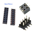 20pcs 2.54mm PH3.5 2x3P/5P/10P-40P Double Row Short Low Profile SMD Surface Mount Male Female PCB Pin Header Socket Connector