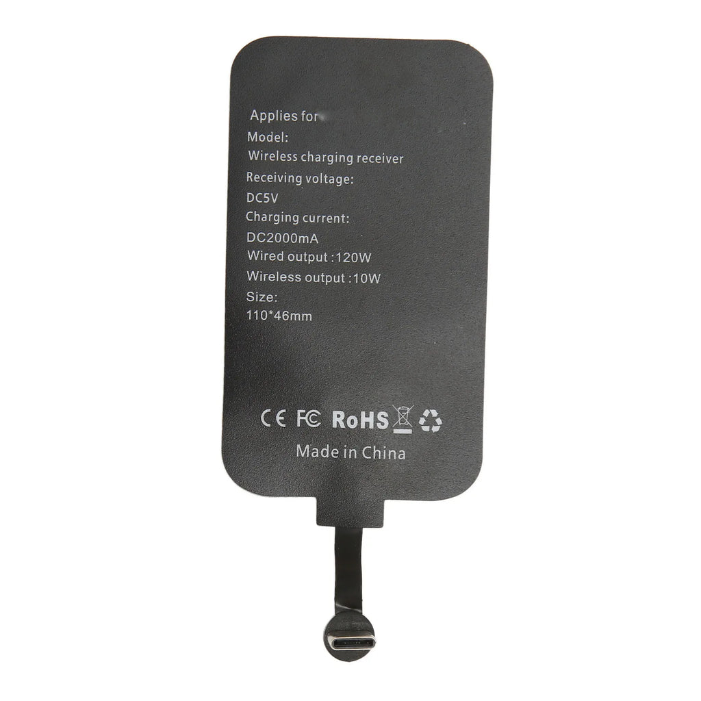 Portable 120W TypeC Magnetic Dual Purpose Wireless Charging Receiver 10W Thin Wireless Charging Receiver for Galaxy A51 A40 A20E