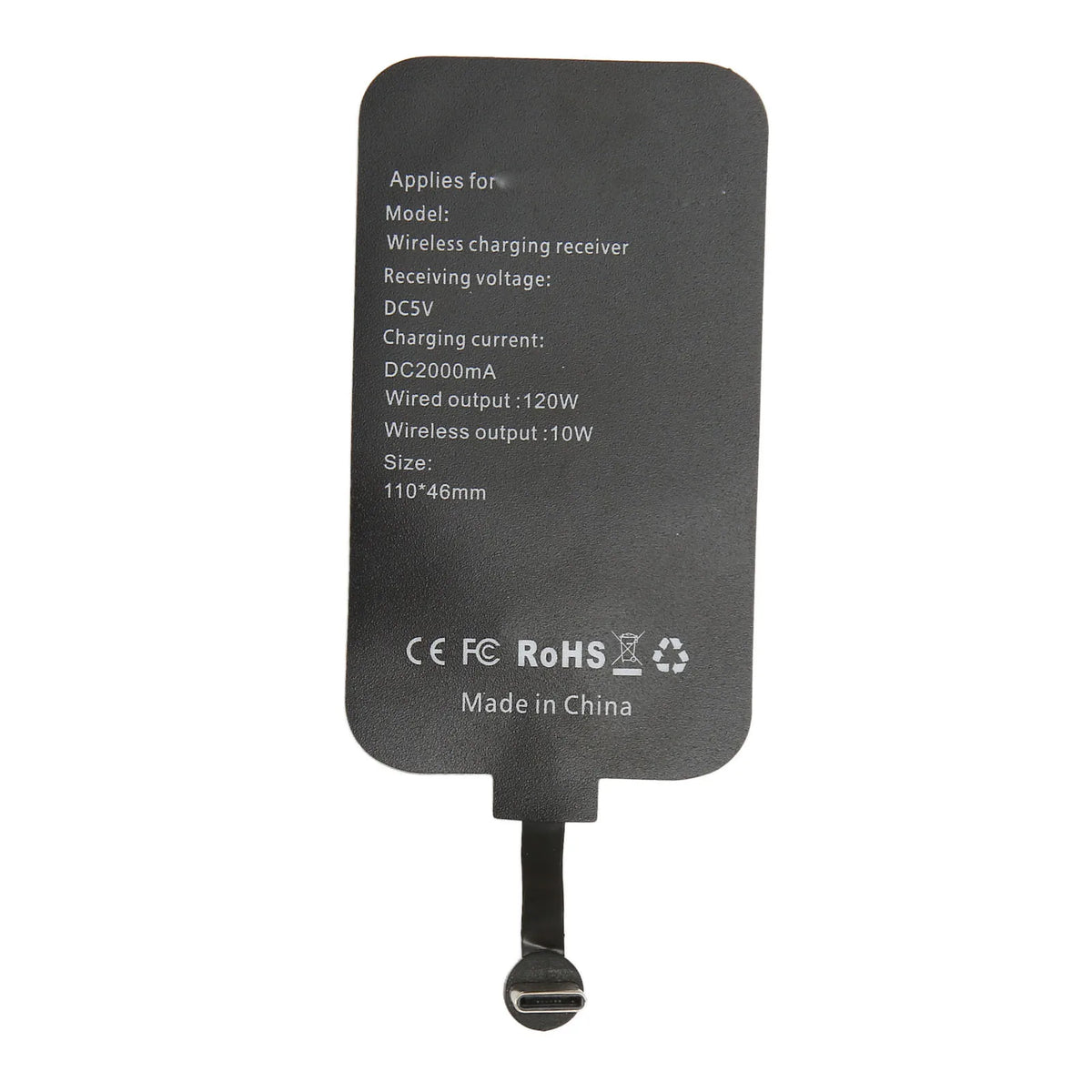 Portable 120W TypeC Magnetic Dual Purpose Wireless Charging Receiver 10W Thin Wireless Charging Receiver for Galaxy A51 A40 A20E