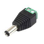 Female and Male DC Connectors 2.1x5.5mm Power Plug Adapter Jacks Sockets Connector for Single Color LED Strip Light CCTV Camera