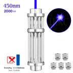 High power 017 Laser Pointer Transform Pattern Single-Point Adjustable Focus Laser Light Guide Finger Star LED Sales Pen