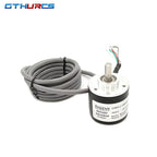 E38 Incremental Rotary Encoder 360 P/R 400P/R 600P/R AB Phase Eencoder 6mm Shaft + Coupling DC 5V -24V