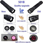 WINDFIRE 940nm IR LED Flashlight, Infrared Flashlight Light, Zoomable Infrared Torch for Hunting, Charger, Pressure Switch - Us