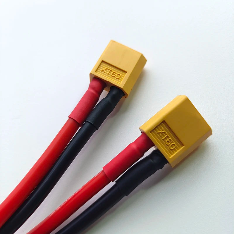 XT60 Parallel Battery Connector 1 Male to 3 Female Cable Dual Extension Y Splitter Silicone Wire for Increase Battery Capacity