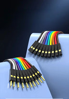 10PCS/lot Gold Plated Pure Copper Thickened DuPont Wire 24AWG Male to Female to Male Ribbon Wire DuPont Connector Wire 20cm/30cm