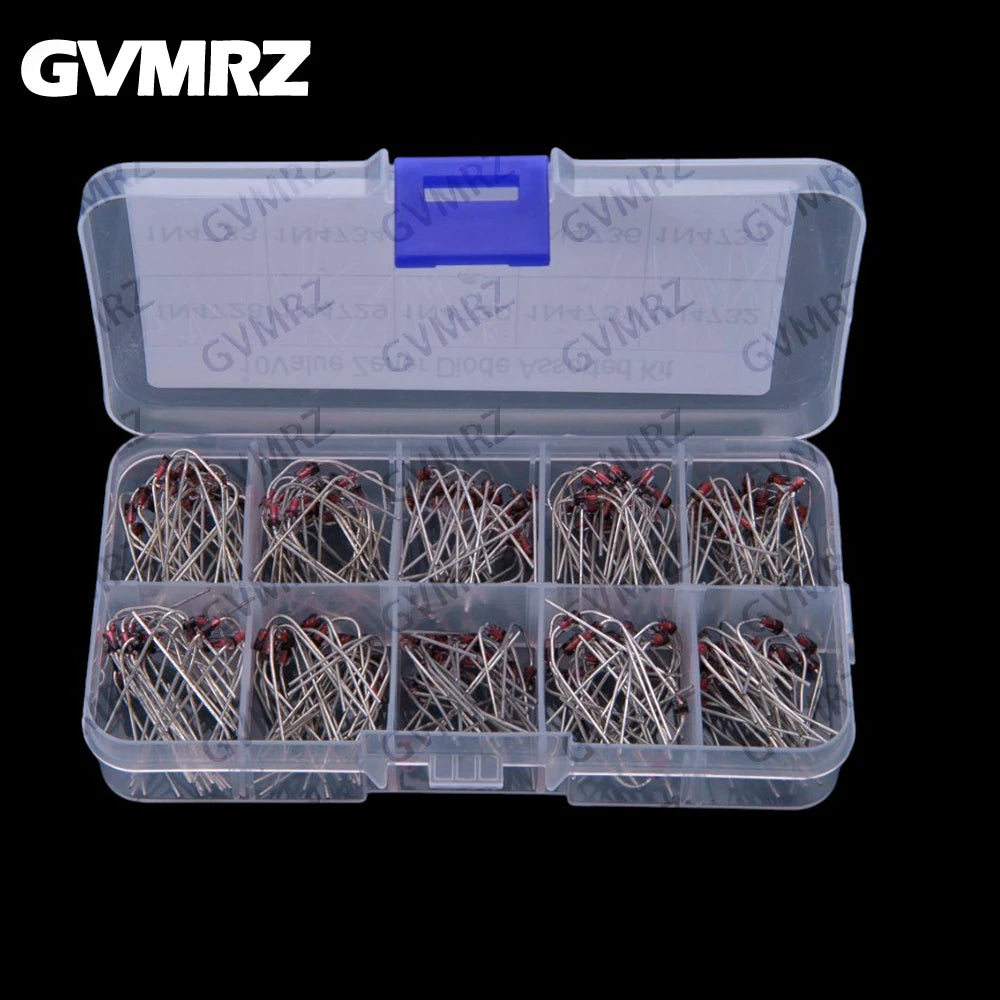 10Value 200PCS 1N4728~1N4737 1W Zener Diode Kit 3.3V 3.6V 3.9V 4.3V 4.7V 5.1V 5.6V 6.2V 6.8V 7.5V