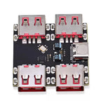 1~50Pcs XL334P4 Type C USB 2.0 4 Port Hub Expansion Module 1 To 4 USB Splitter Mini PCB Board High Speed USB Expansion Hub