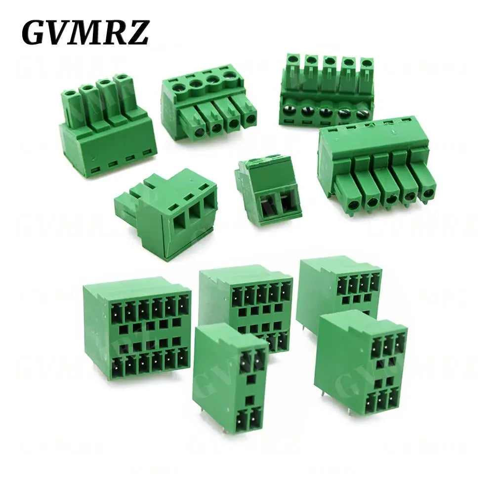 5PCS 15EDG KF15EDGRH 2x2 ~ 12PIN 3.81mm Double Layer Double row pluggable terminal block PCB welding plate Plug Pin Socket