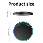 Portable Mini Desktop Wireless Charger Stand Pad For iPhone 17 16 15 14 13 12 Pro Max Samsung S25 Xiaomi Fast Charging Station