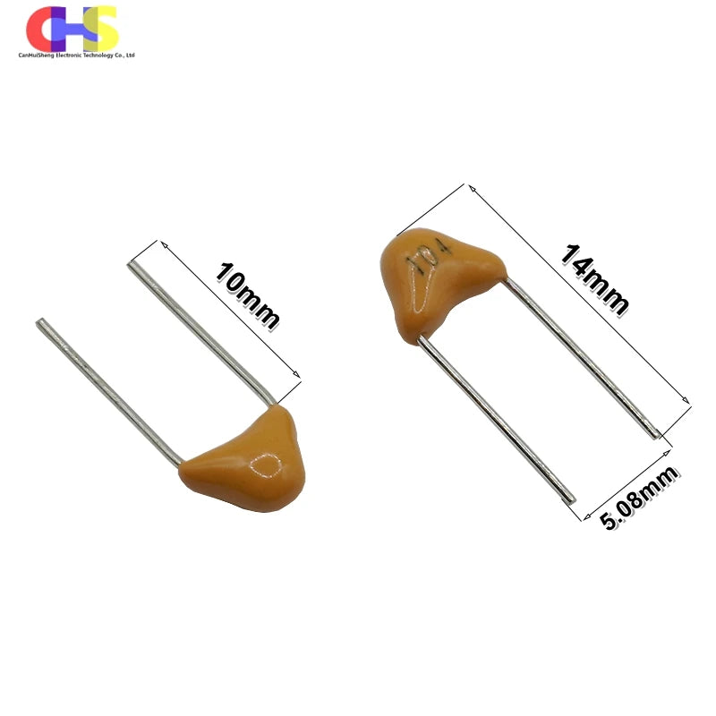 (100-1000PCS) 50V Monolithic Ceramic Capacitor 10PF~10UF 1NF 10NF 22NF 47NF 100NF 0.1UF 330NF 470NF 1UF 103 104 105 106 P=5.08mm