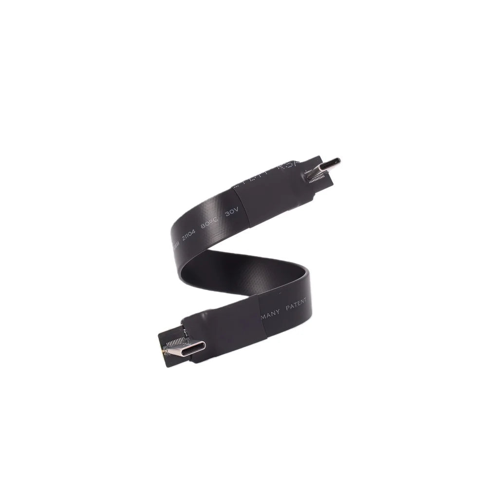 ADT-Link USB 3.2 Type-C to USB-C FFC USB C FPV Flat Slim Thin Ribbon FPC Cable Gen2x2 20Gbps 90°Adapter for Data Sync&Charging
