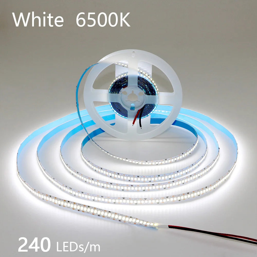 12V 24V LED Strip 2835 120LEDs/m Home Lamp Strip Pink Red Ice Blue Green Golden Yellow Orange Flexible Waterproof Soft Lamp Bar
