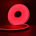 12V 24V LED Neon Light Strip Waterproof Neon Sign 6X12mm Silicone Rope Lights Flexible Lamp Decoration with DC Plug/2pin Wire